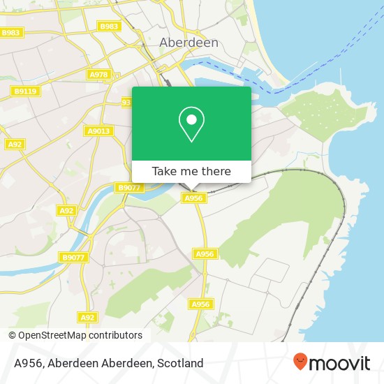 A956, Aberdeen Aberdeen map