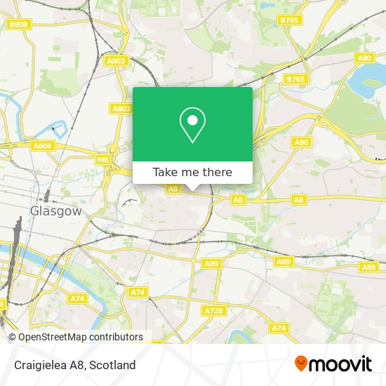 Craigielea A8 map