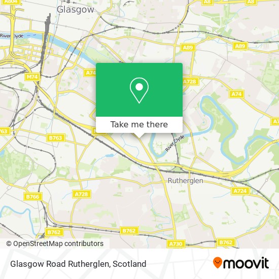 Glasgow Road Rutherglen map