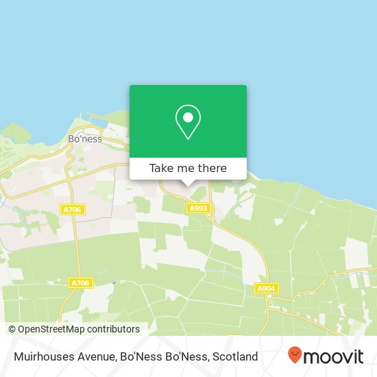 Muirhouses Avenue, Bo'Ness Bo'Ness map