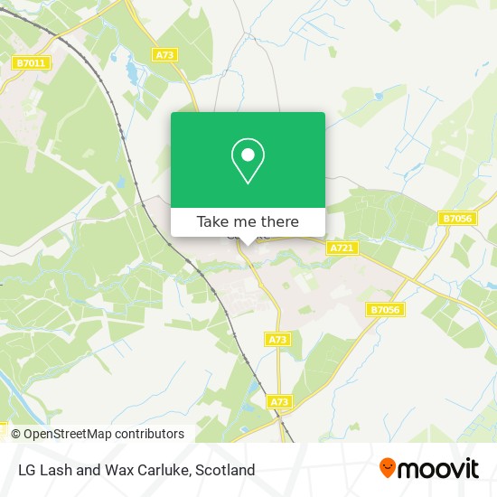 LG Lash and Wax Carluke map