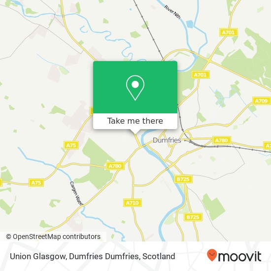 Union Glasgow, Dumfries Dumfries map