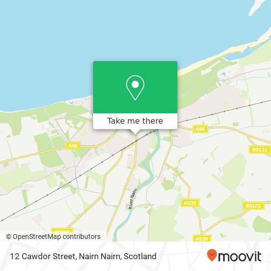 12 Cawdor Street, Nairn Nairn map
