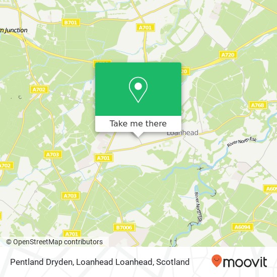 Pentland Dryden, Loanhead Loanhead map