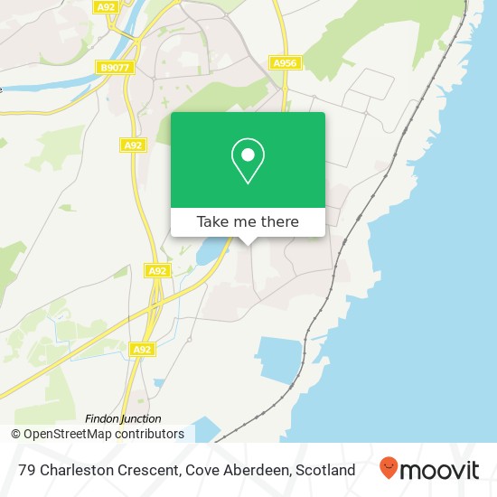 79 Charleston Crescent, Cove Aberdeen map