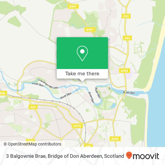 3 Balgownie Brae, Bridge of Don Aberdeen map