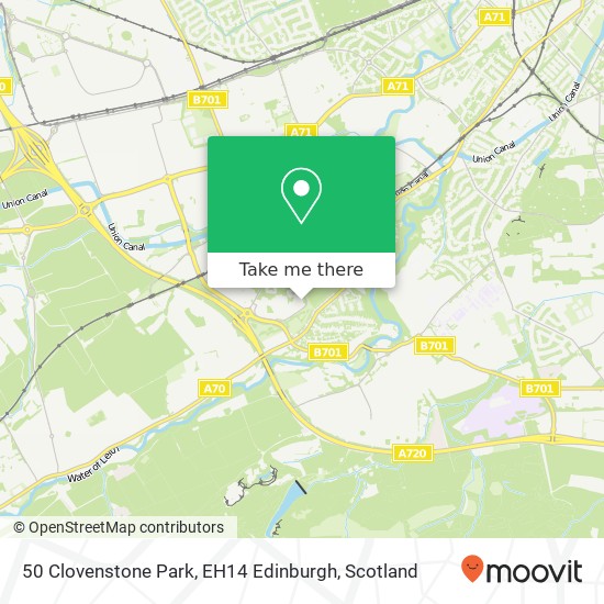 50 Clovenstone Park, EH14 Edinburgh map