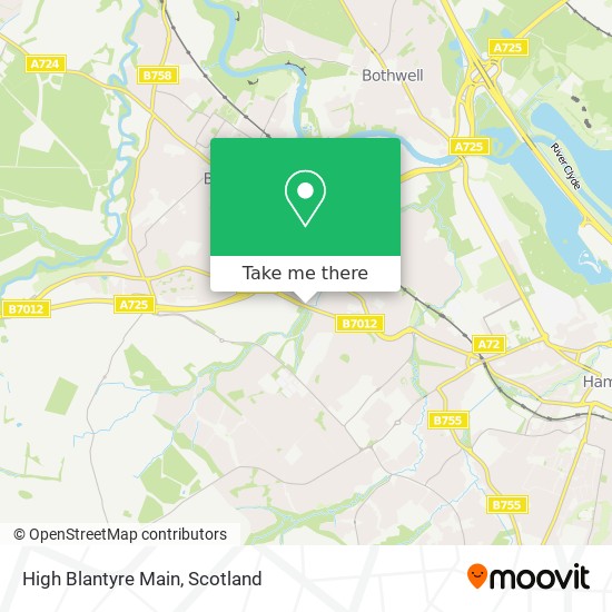High Blantyre Main map