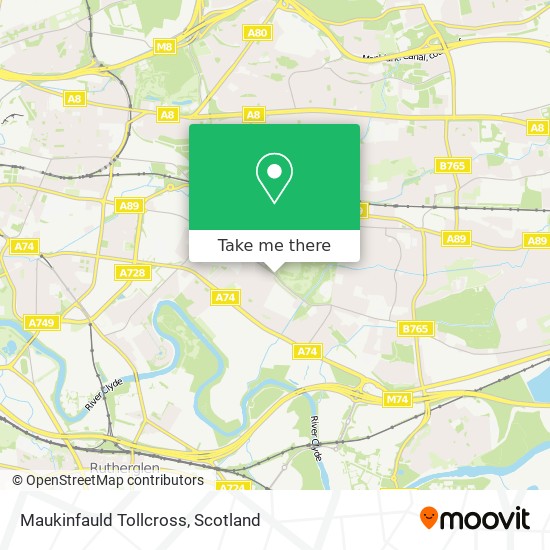 Maukinfauld Tollcross map