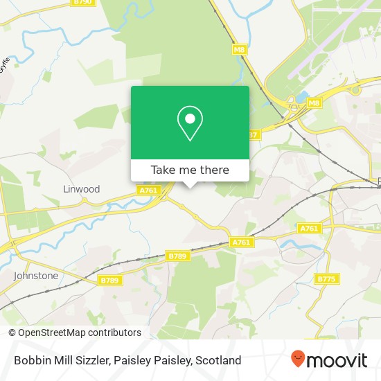 Bobbin Mill Sizzler, Paisley Paisley map