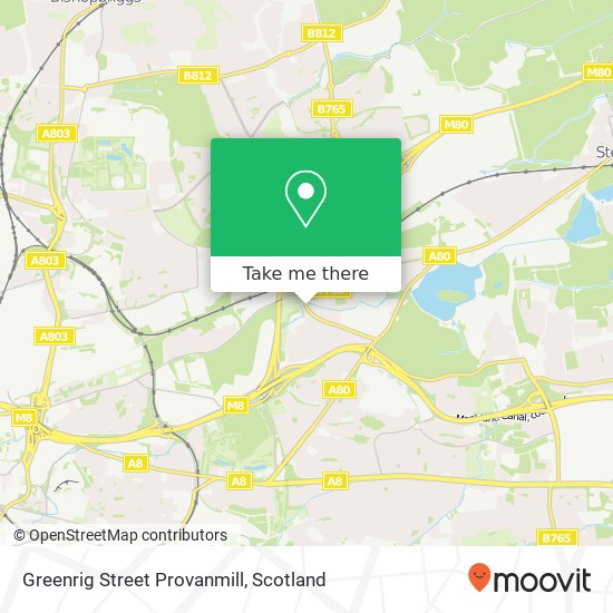 Greenrig Street Provanmill map