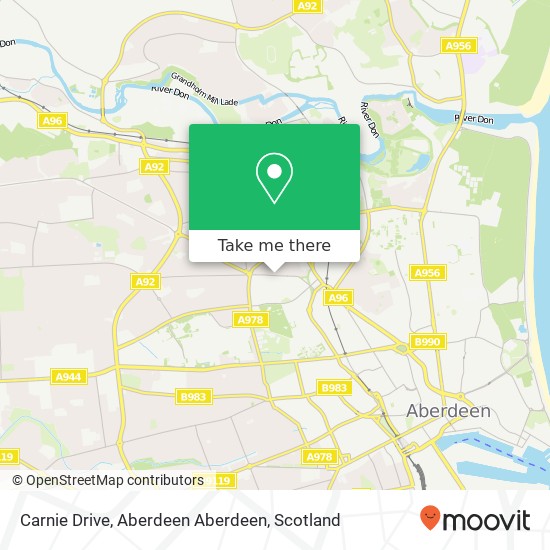 Carnie Drive, Aberdeen Aberdeen map