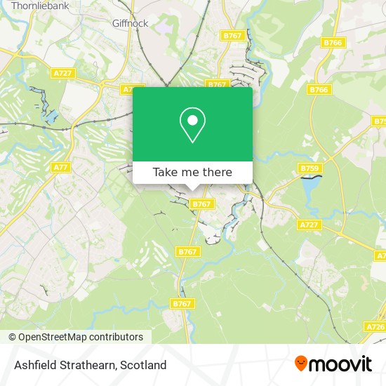 Ashfield Strathearn map