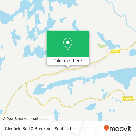 Gledfield Bed & Breakfast map