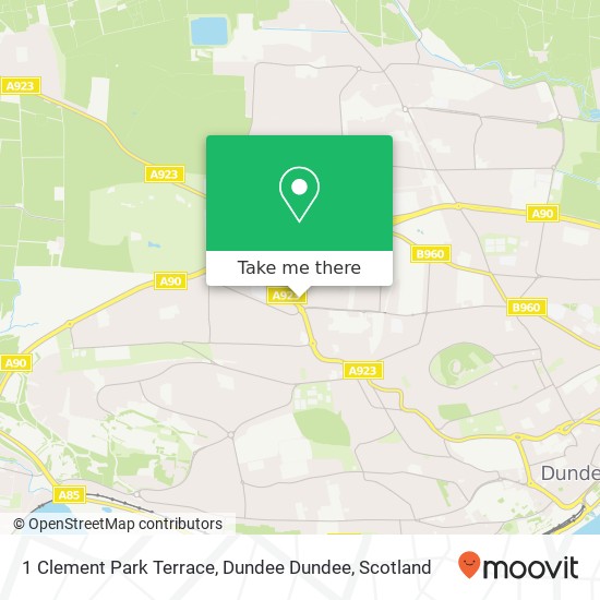 1 Clement Park Terrace, Dundee Dundee map