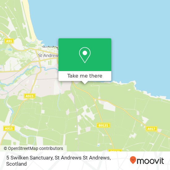 5 Swilken Sanctuary, St Andrews St Andrews map