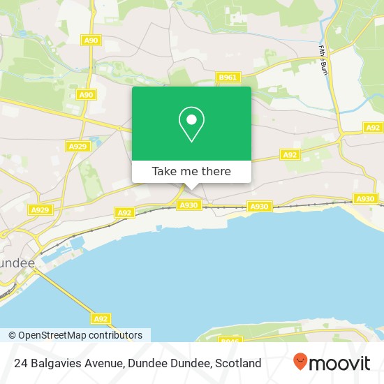 24 Balgavies Avenue, Dundee Dundee map