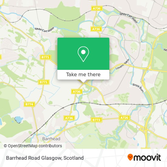 Barrhead Road Glasgow map