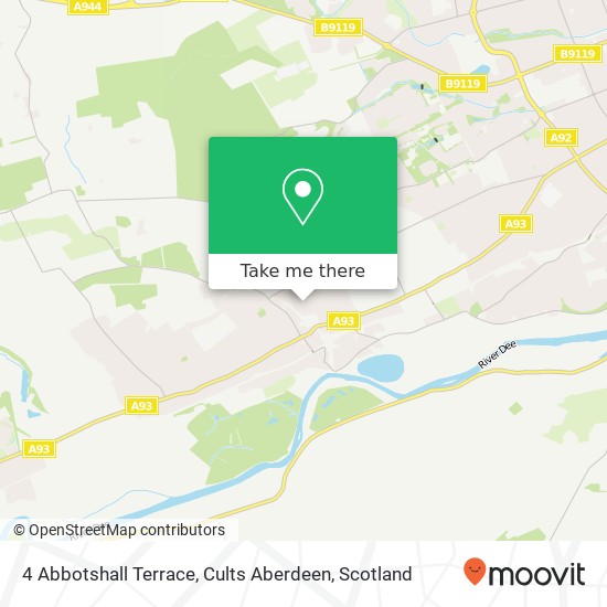 4 Abbotshall Terrace, Cults Aberdeen map
