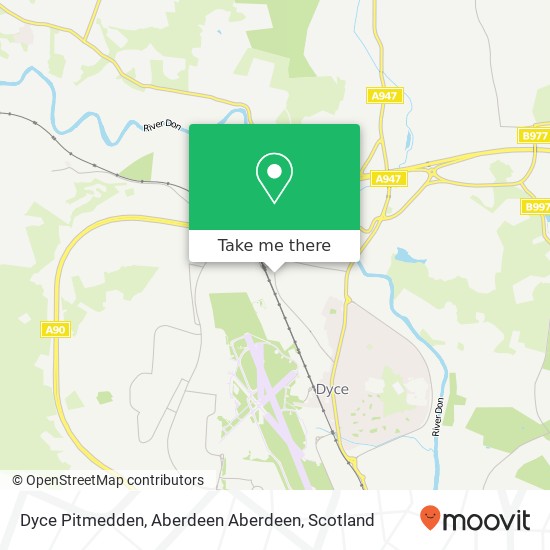 Dyce Pitmedden, Aberdeen Aberdeen map