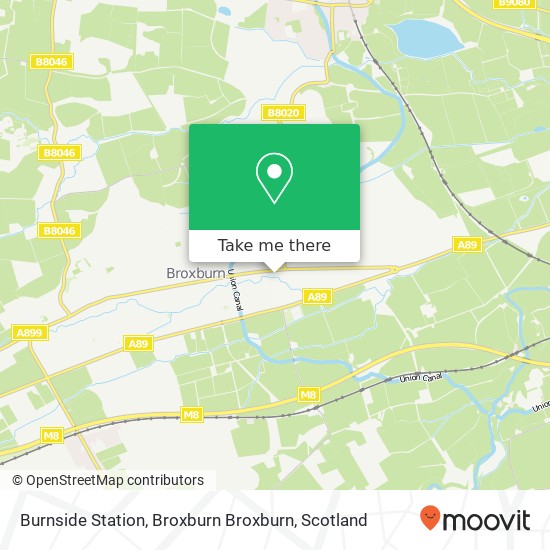 Burnside Station, Broxburn Broxburn map