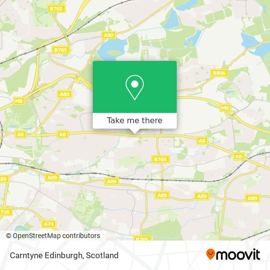 Carntyne Edinburgh map