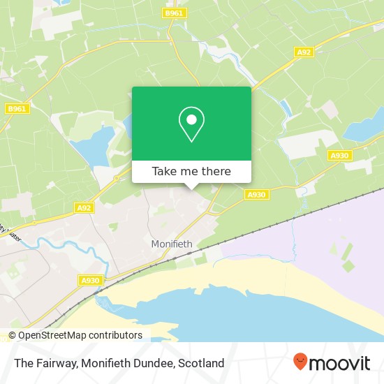 The Fairway, Monifieth Dundee map