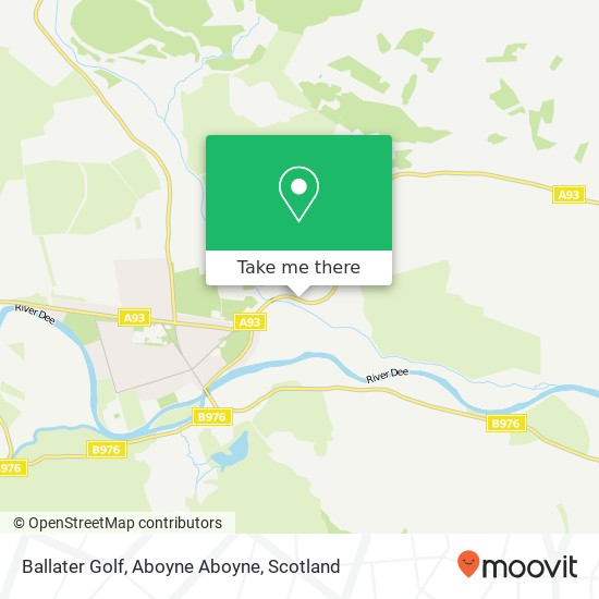 Ballater Golf, Aboyne Aboyne map