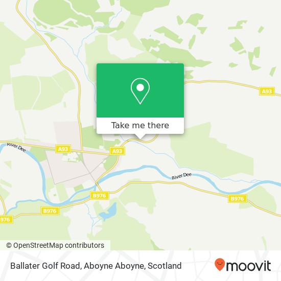 Ballater Golf Road, Aboyne Aboyne map