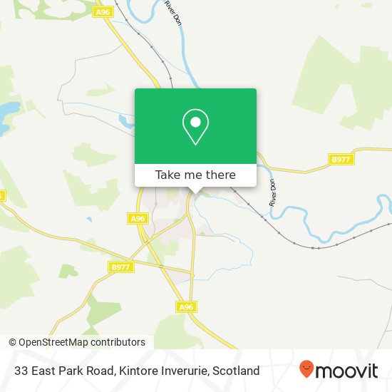 33 East Park Road, Kintore Inverurie map