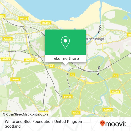 White and Blue Foundation, United Kingdom map