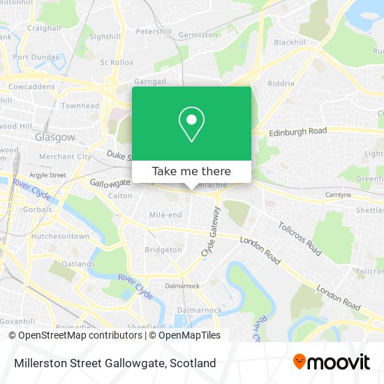 Millerston Street Gallowgate map