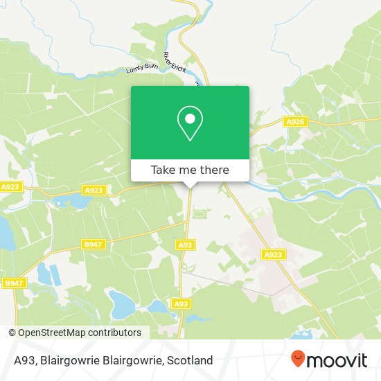 A93, Blairgowrie Blairgowrie map