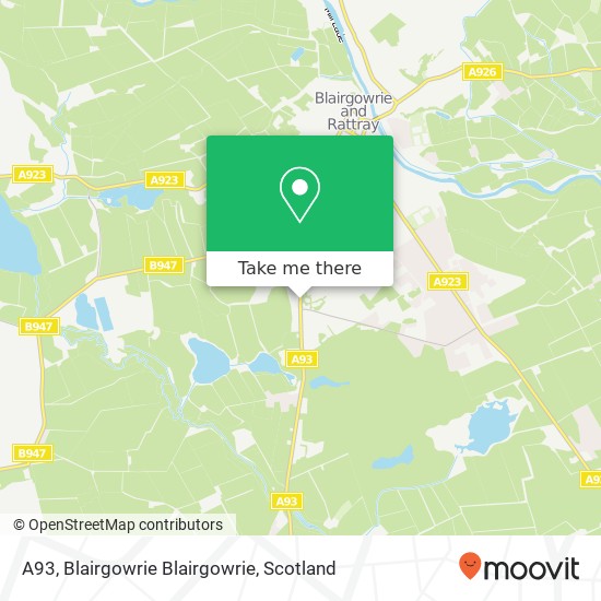 A93, Blairgowrie Blairgowrie map