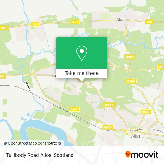 Tullibody Road Alloa map