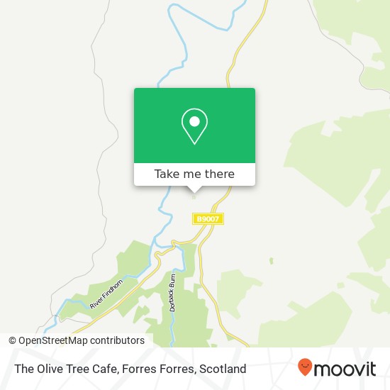 The Olive Tree Cafe, Forres Forres map