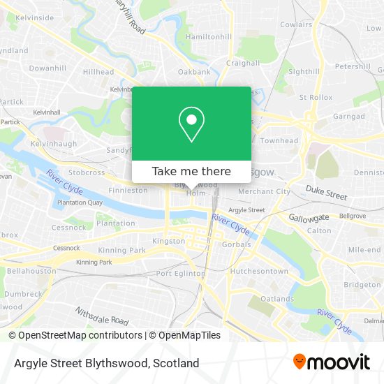 Argyle Street Blythswood map
