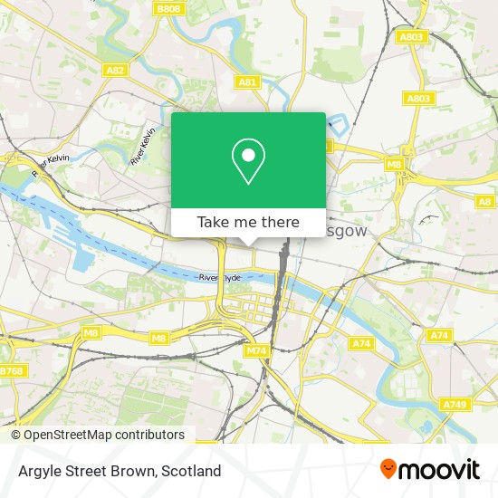 Argyle Street Brown map