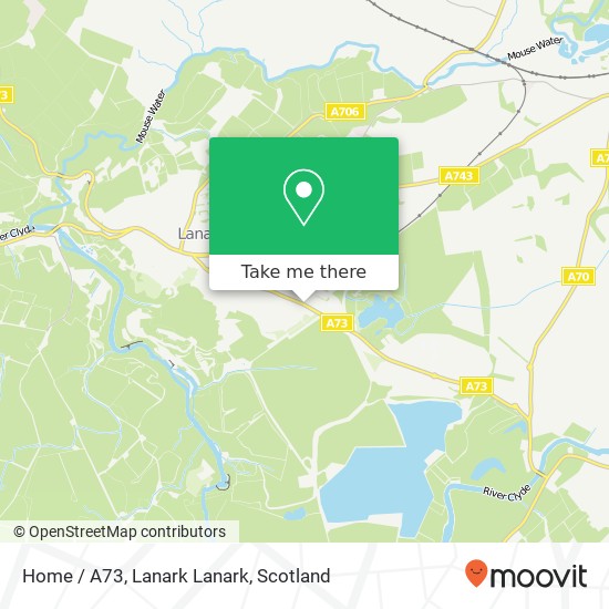 Home / A73, Lanark Lanark map