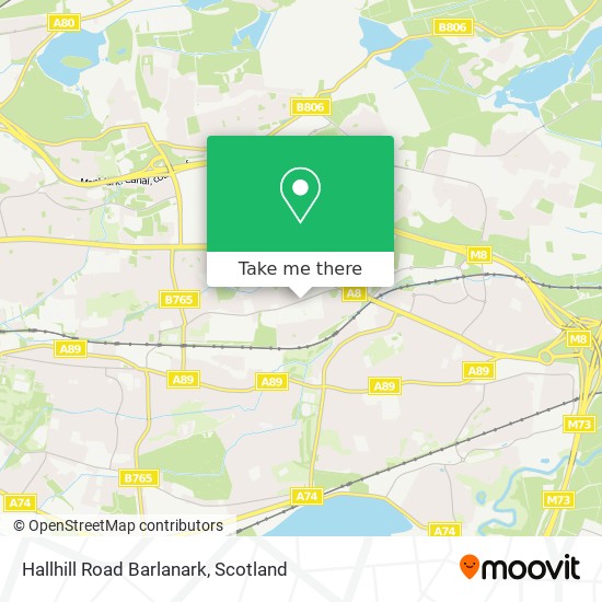 Hallhill Road Barlanark map