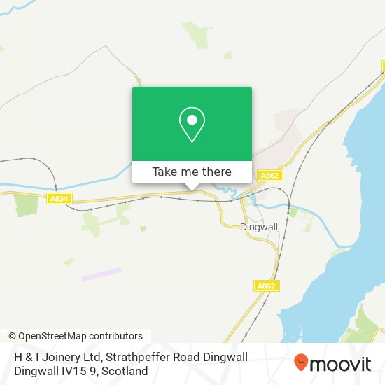 H & I Joinery Ltd, Strathpeffer Road Dingwall Dingwall IV15 9 map