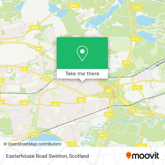 Easterhouse Road Swinton map