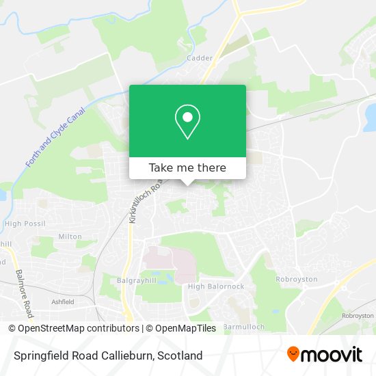 Springfield Road Callieburn map