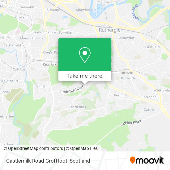 Castlemilk Road Croftfoot map