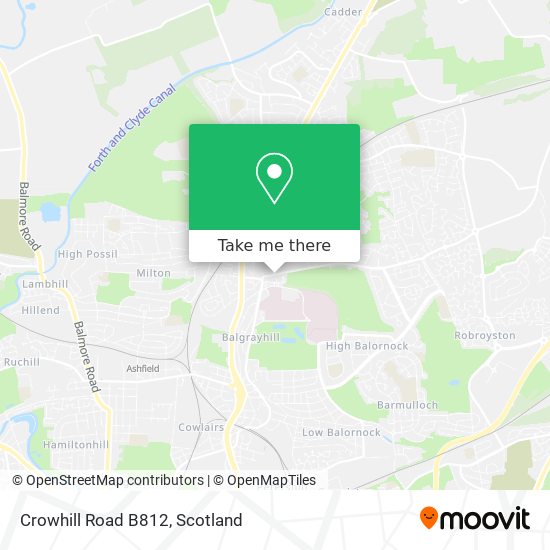 Crowhill Road B812 map