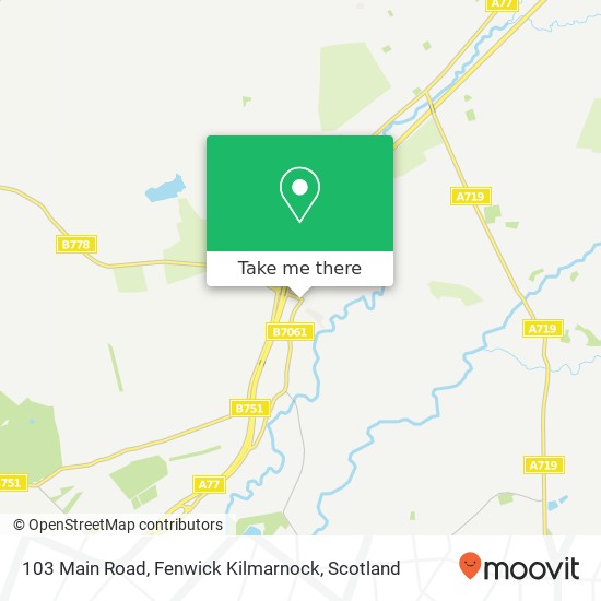 103 Main Road, Fenwick Kilmarnock map