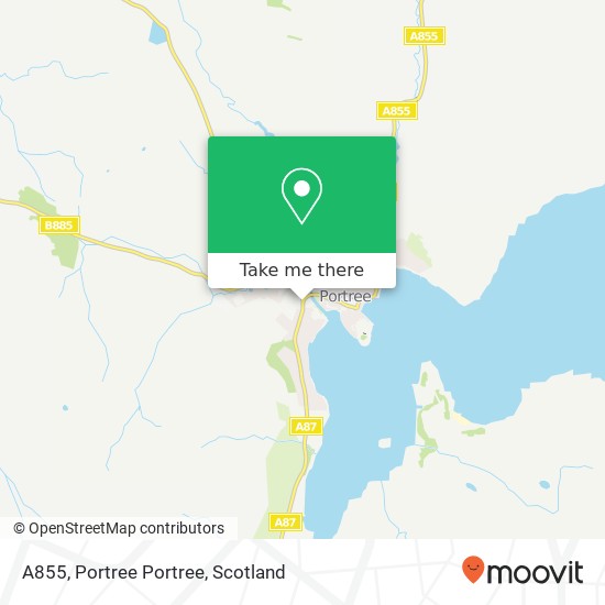 A855, Portree Portree map