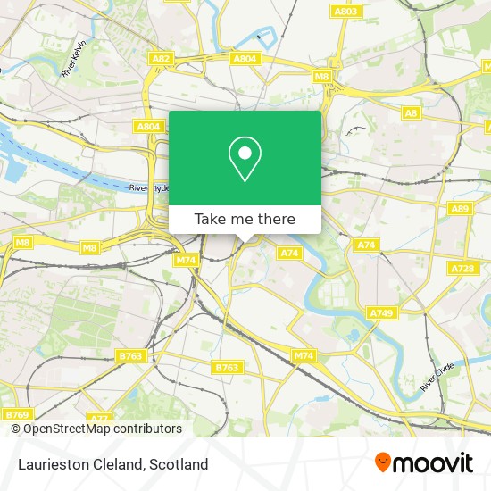 Laurieston Cleland map