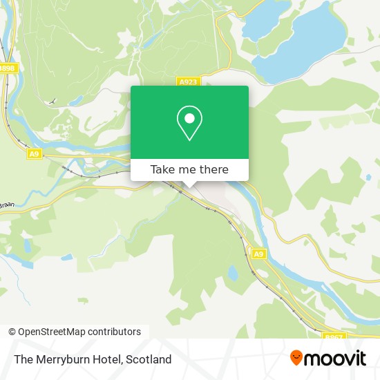 The Merryburn Hotel map