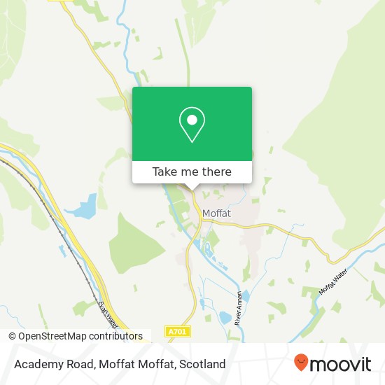 Academy Road, Moffat Moffat map